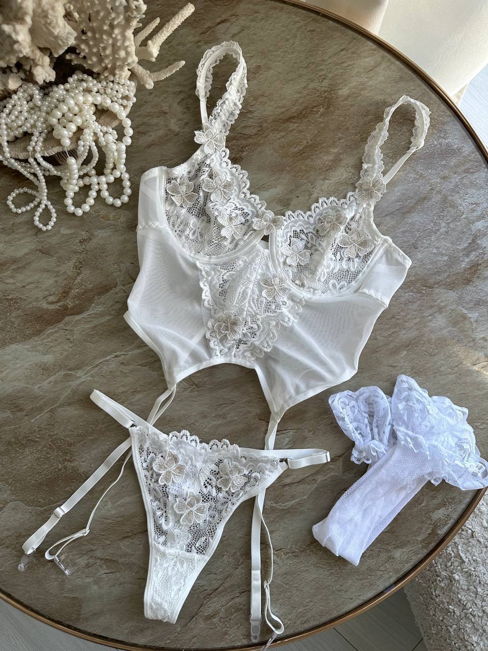 Leyla™ | Set elegant de lenjerie de mireasă