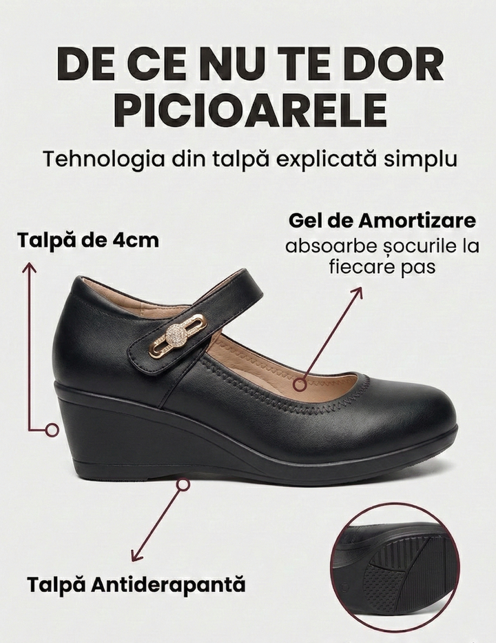 Elena – Pantofii Confort Premium din Piele Ecologică Moale