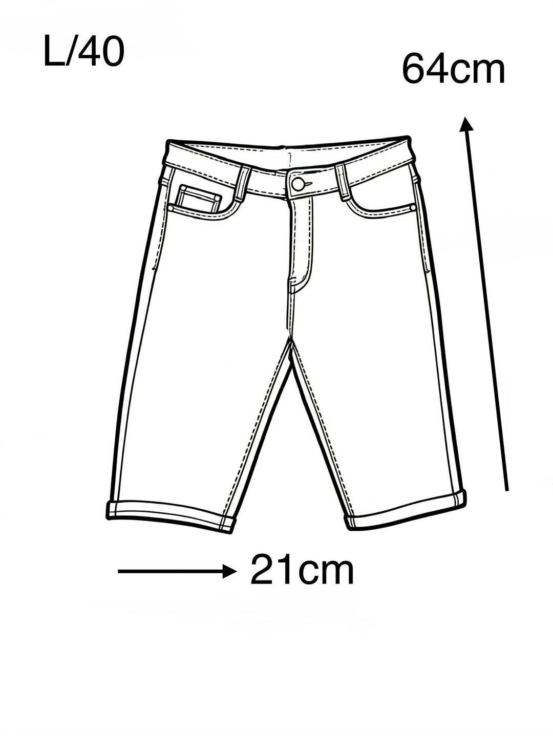 Musthave Push Up Denim Short - Blue