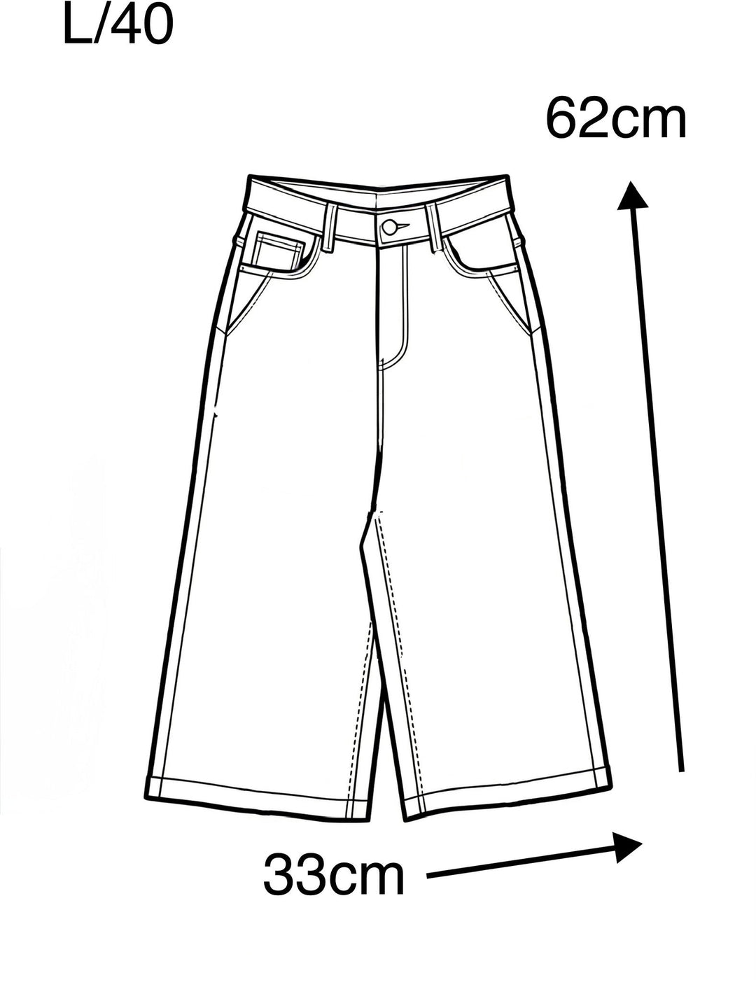 Denim Bermuda Short - Beige