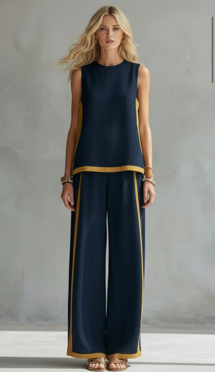 Leila | Set elegant complet din bumbac și in