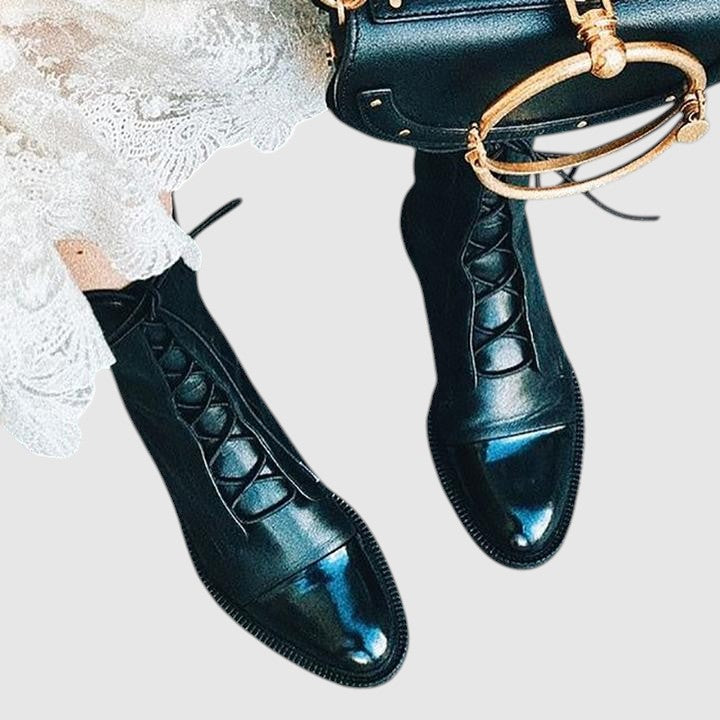 Nora - Botine Elegante din Piele