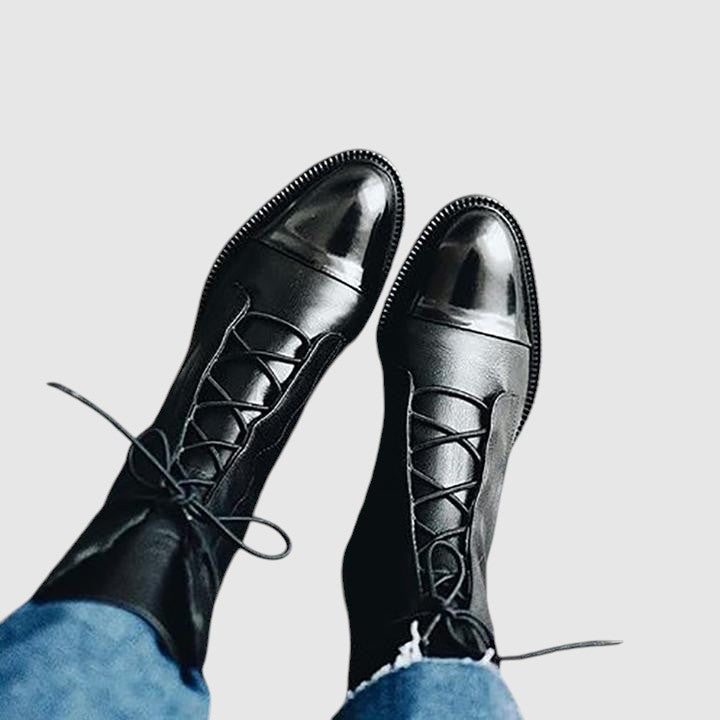 Nora - Botine Elegante din Piele