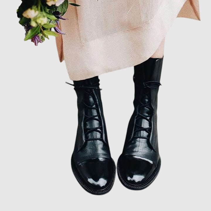 Nora - Botine Elegante din Piele