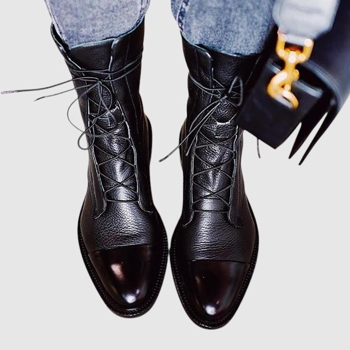 Nora - Botine Elegante din Piele