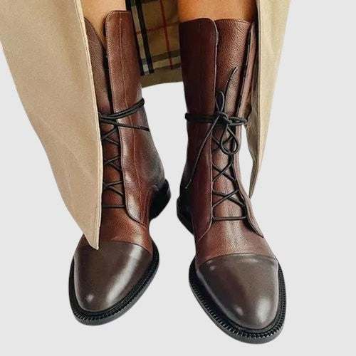 Nora - Botine Elegante din Piele
