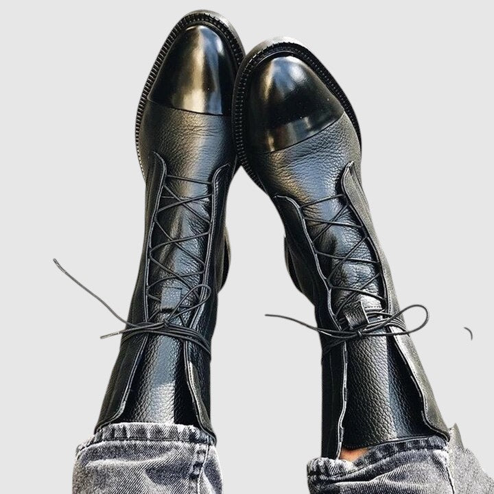Nora - Botine Elegante din Piele