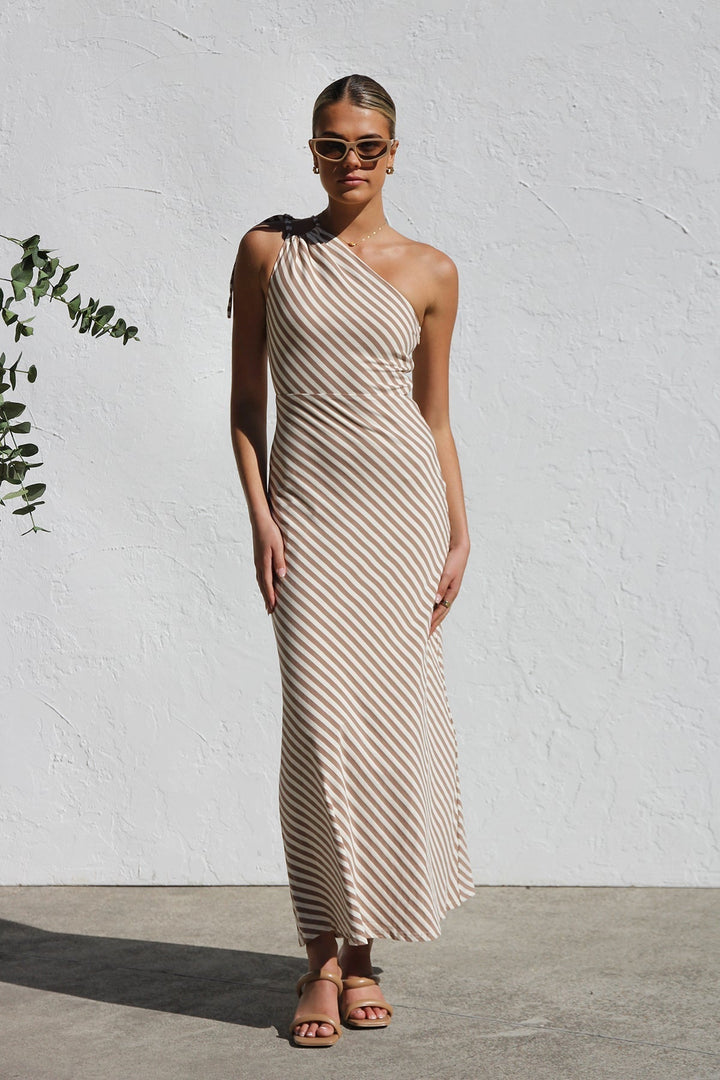 Rocia™ | Rochie de vară în dungi cu accent elegant