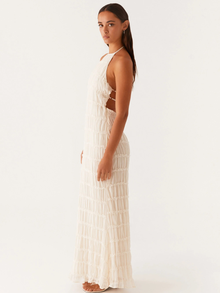Cyara – Rochie de Damă Maxi Neagră Elegantă Halter