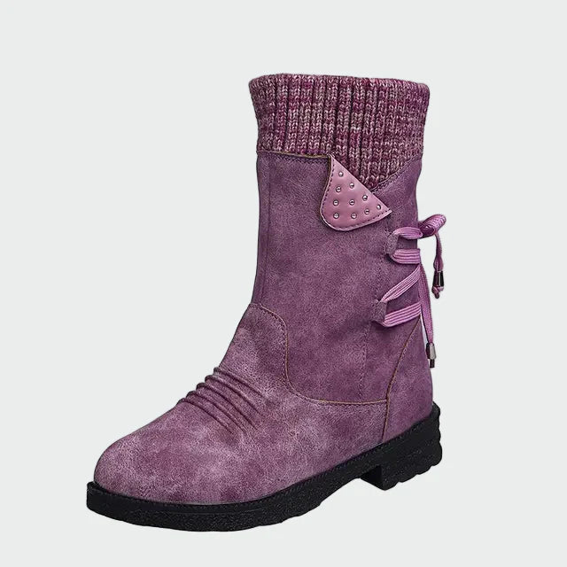 Ilka - Botine elegante din velur