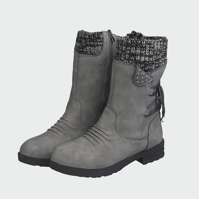 Ilka - Botine elegante din velur