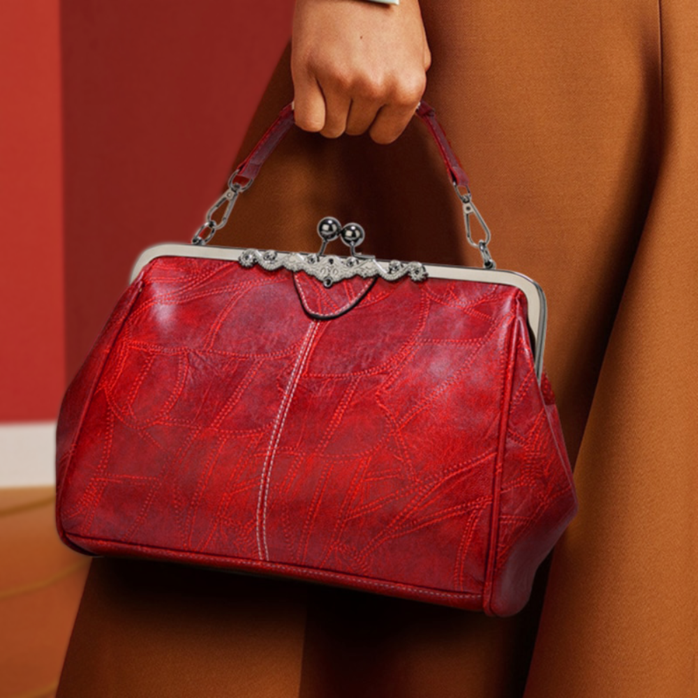 Mila | Geantă vintage atemporală cu un elegant închizător cu clapetă