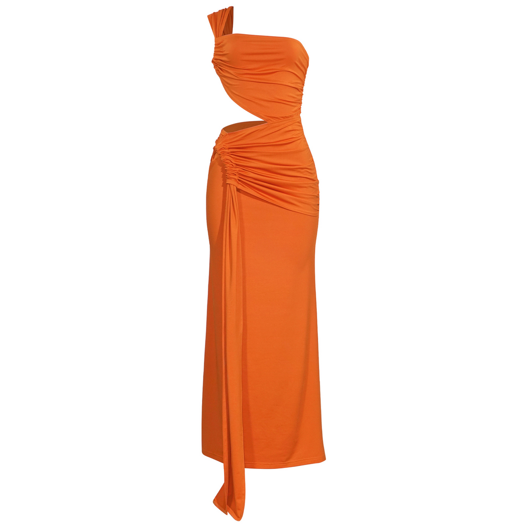 Claribel – Rochie de Damă Maxi Eleganță cu Talie Drapată