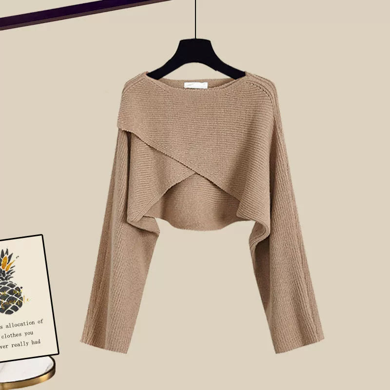Tina – Set de Damă 3 Piese Confortabil din Material Moale cu Mâneci Lungi
