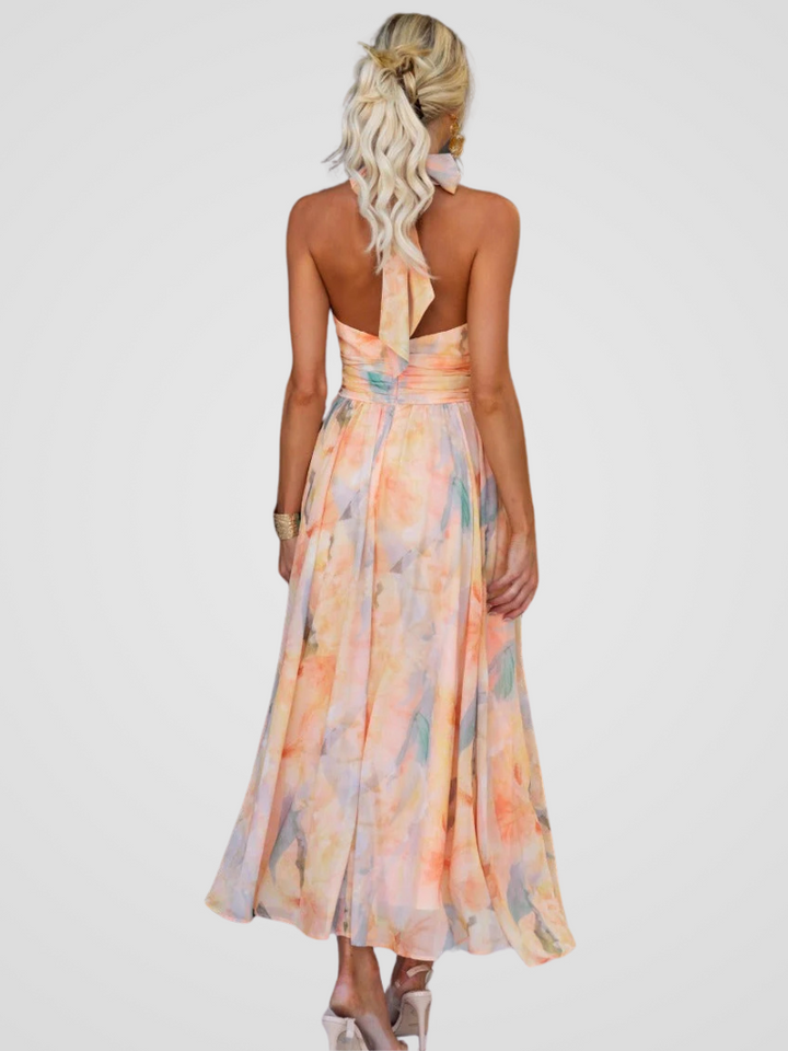 Pippa – Rochie Midi de Damă Elegantă cu Imprimeu Floral