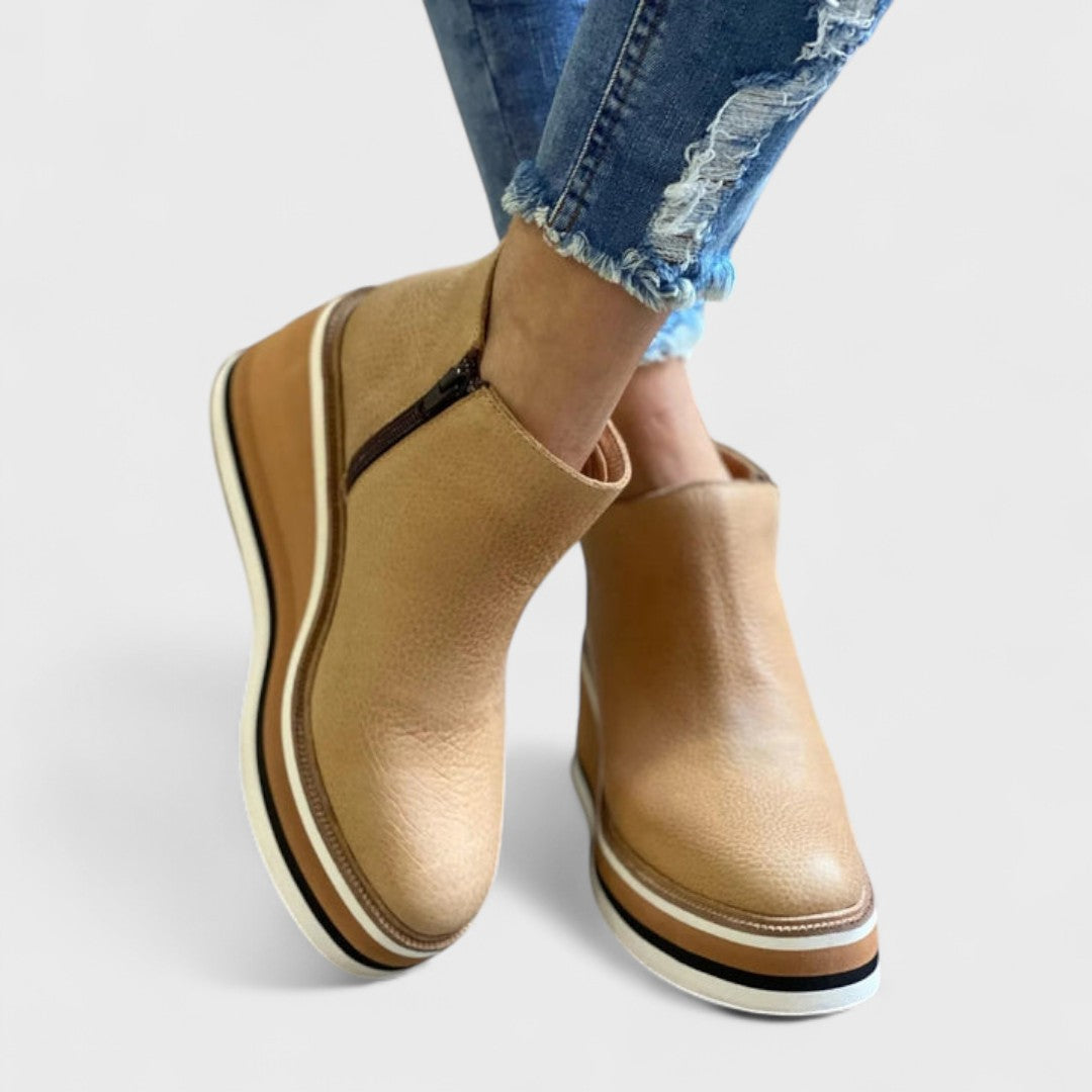 Alina - Botine ortopedice din piele