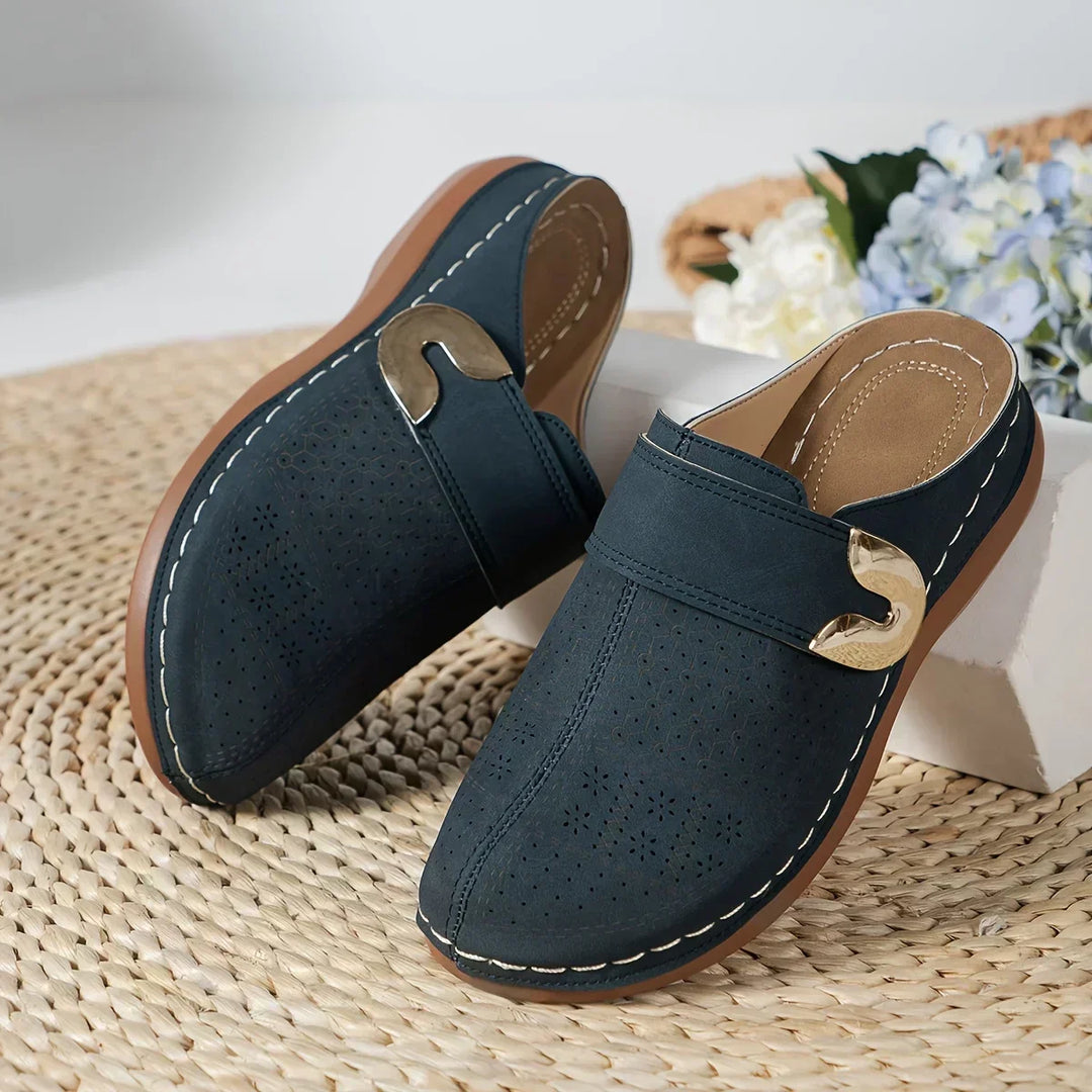 Sandale wedge suportive Chic Caprielle