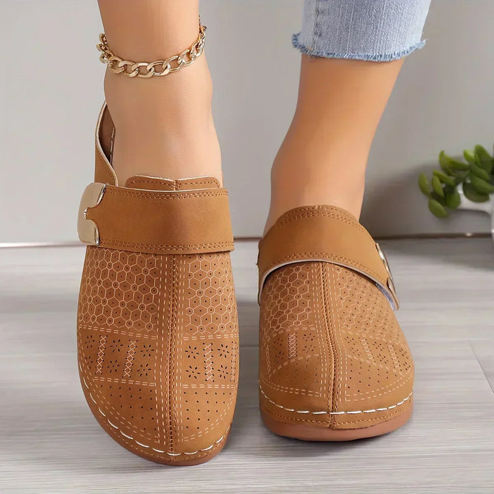 Sandale wedge suportive Chic Caprielle