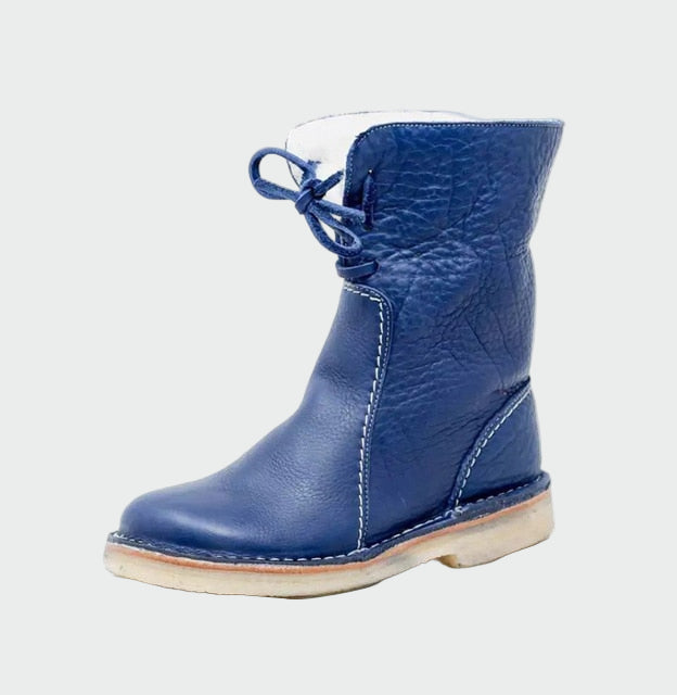 Primăvara - Botine din piele impermeabile cu căptușeală
