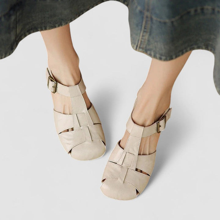 AMELIA | Pantofi ortopedici Mary Jane din piele naturală