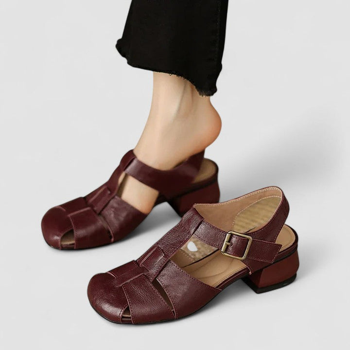 AMELIA | Pantofi ortopedici Mary Jane din piele naturală