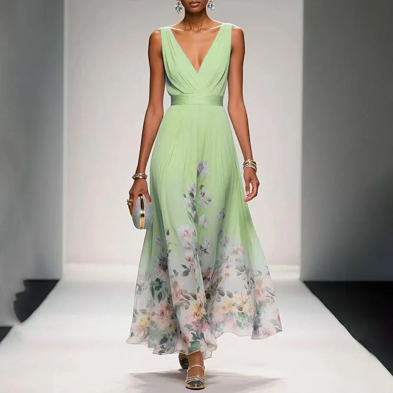 Arabella | Rochie Maxi Florală Fluidă