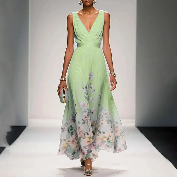 Arabella | Rochie Maxi Florală Fluidă