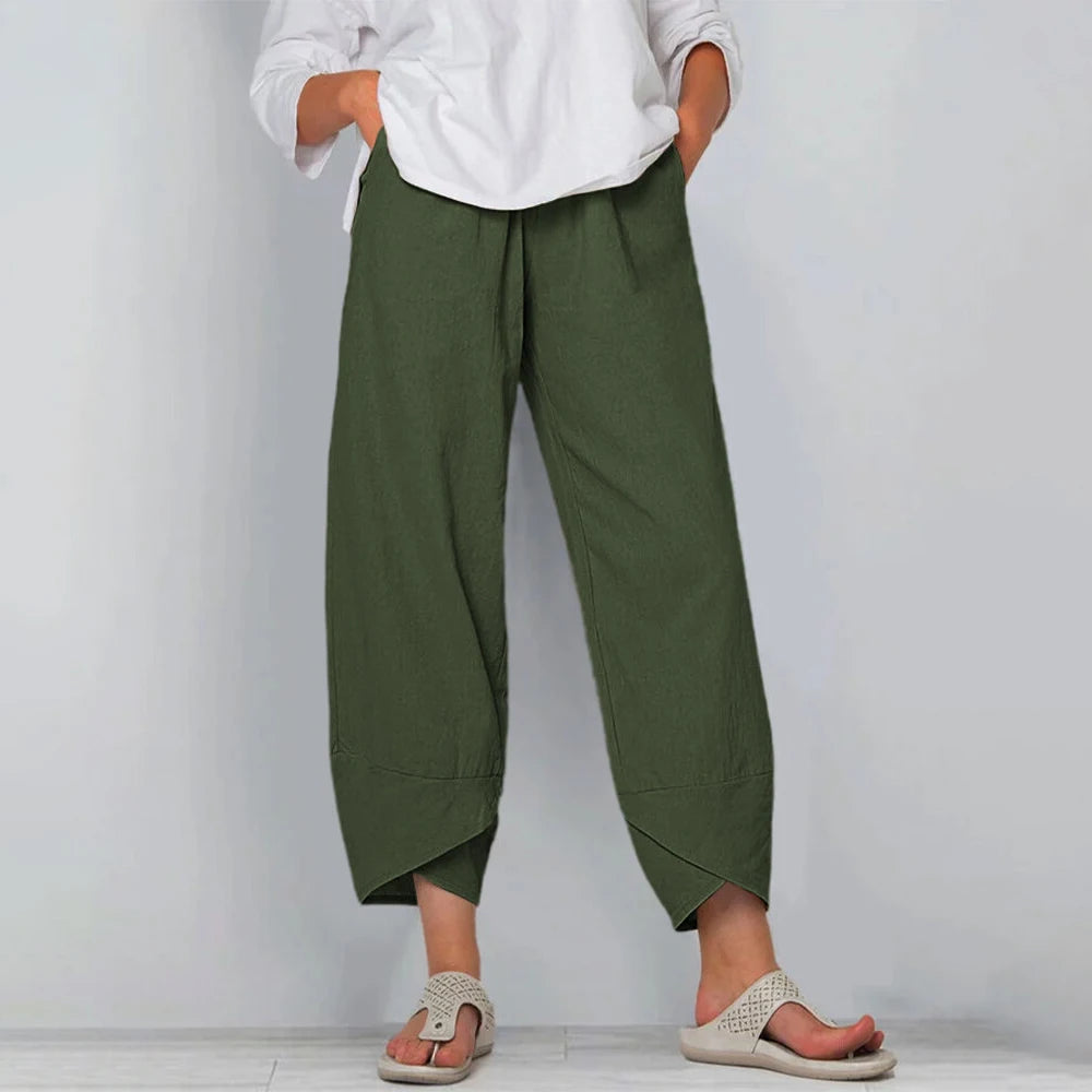Eletta - Pantaloni cu Picior Larg