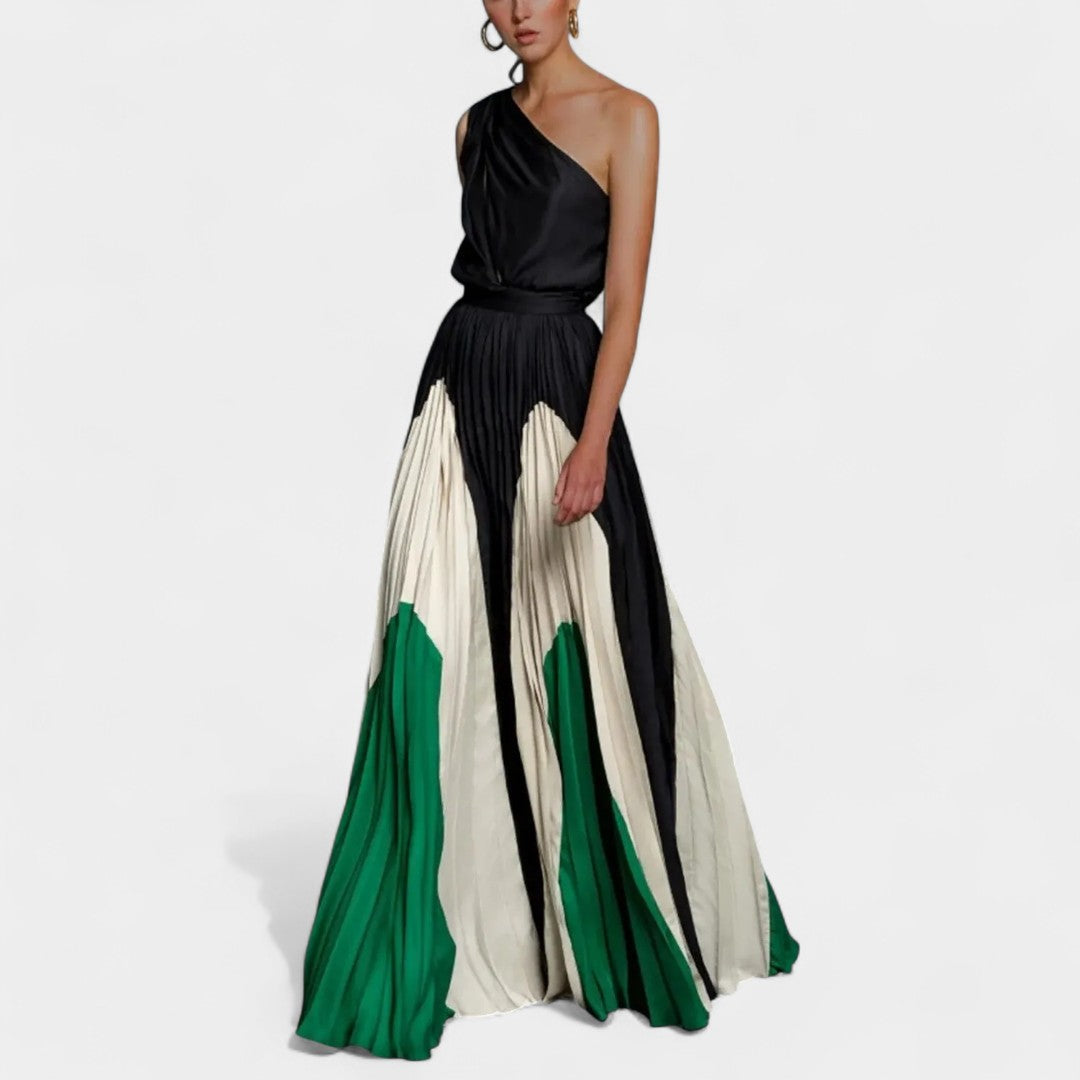 Poppy | Rochie Maxi Elegantă cu Un Umăr