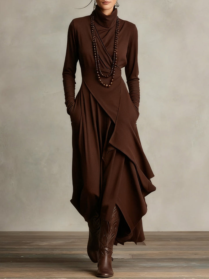 Patrizia - Rochie Maxi Asimetrică Tip Tunică