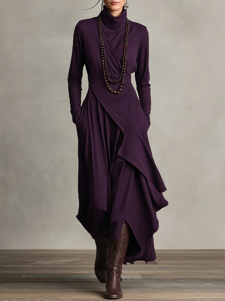 Patrizia - Rochie Maxi Asimetrică Tip Tunică