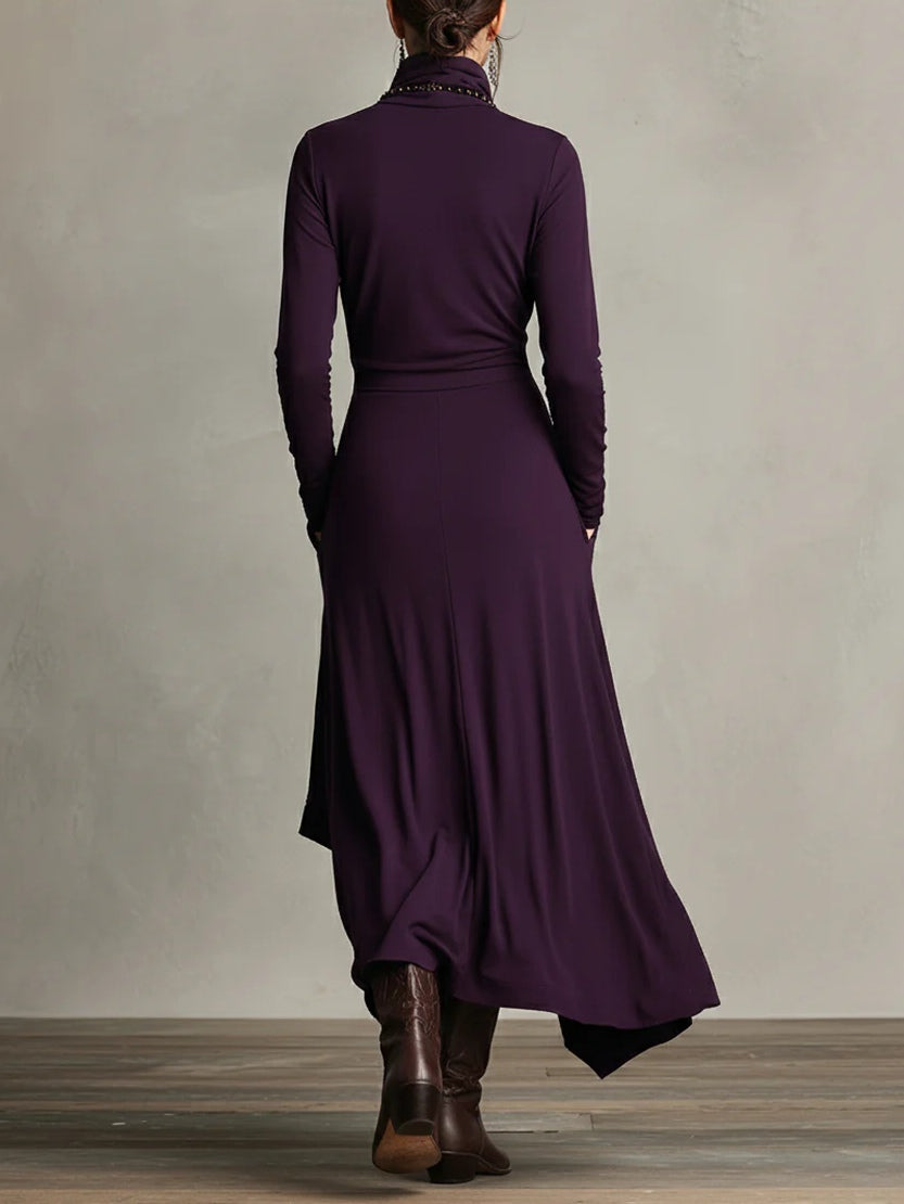 Patrizia - Rochie Maxi Asimetrică Tip Tunică