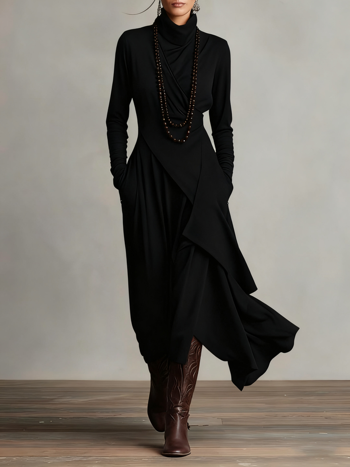 Patrizia - Rochie Maxi Asimetrică Tip Tunică