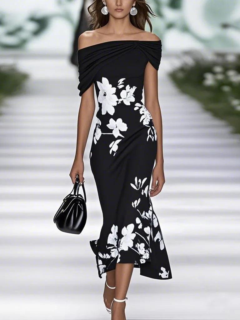 Dominika | Rochie elegantă cu imprimeu floral