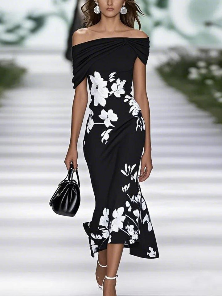 Dominika | Rochie elegantă cu imprimeu floral