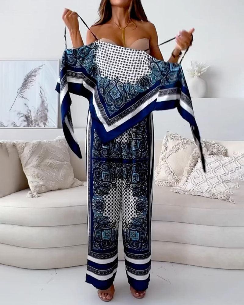 Helen | Set Elegant cu Talie Înaltă și Pantaloni pentru Vară