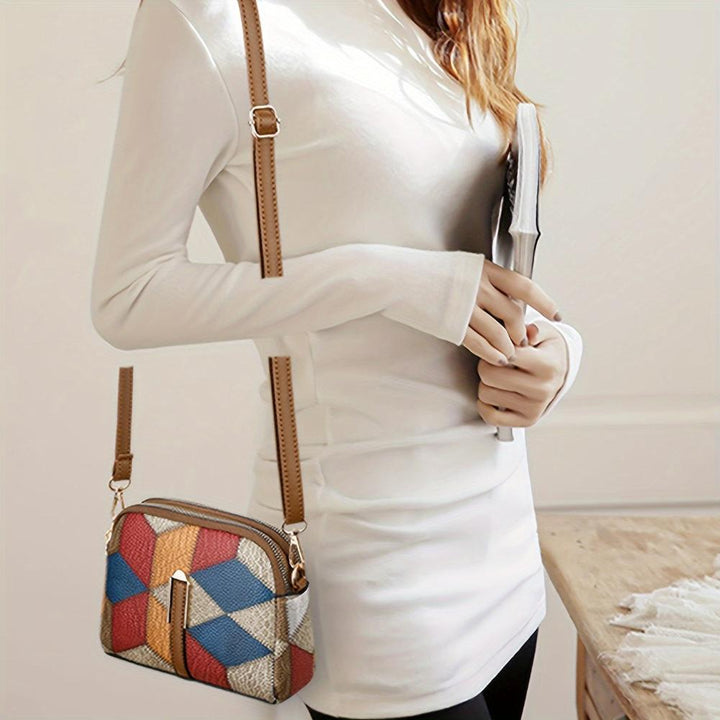 Clio | Mini Geantă Crossbody Patchwork