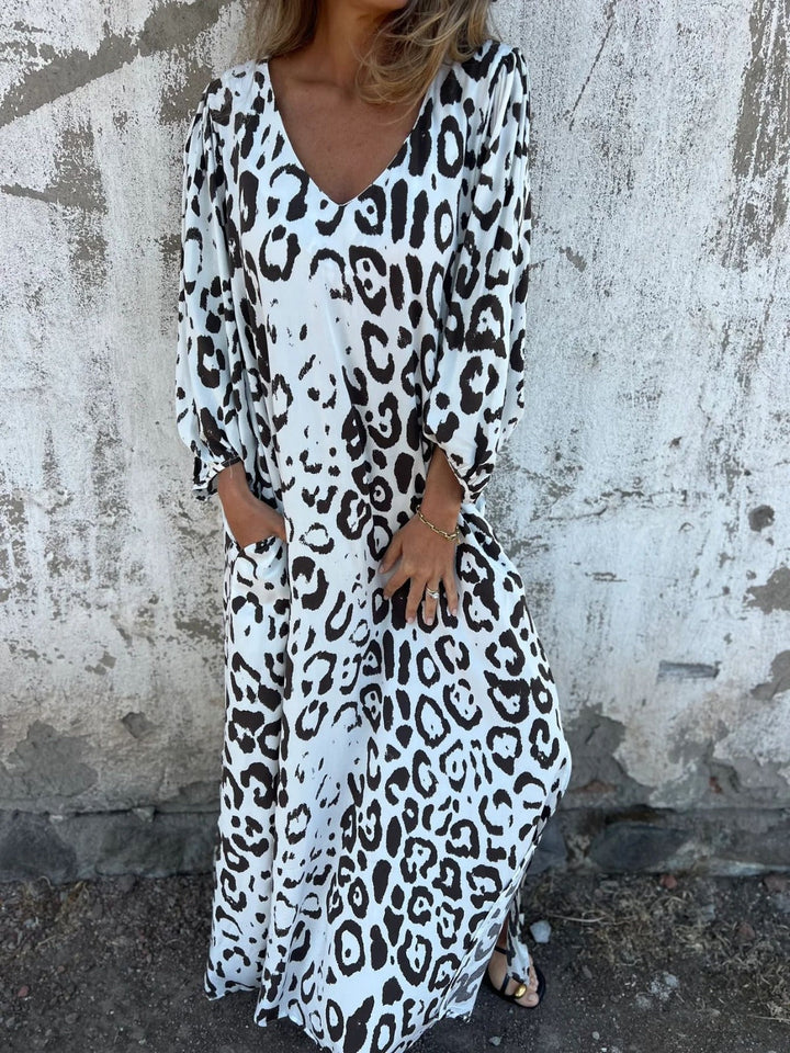 Fiona | Rochie lungă imprimată