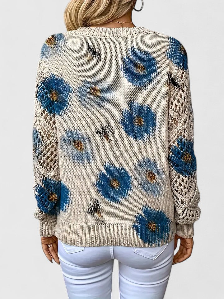Nia | Pulover Floral Elegant