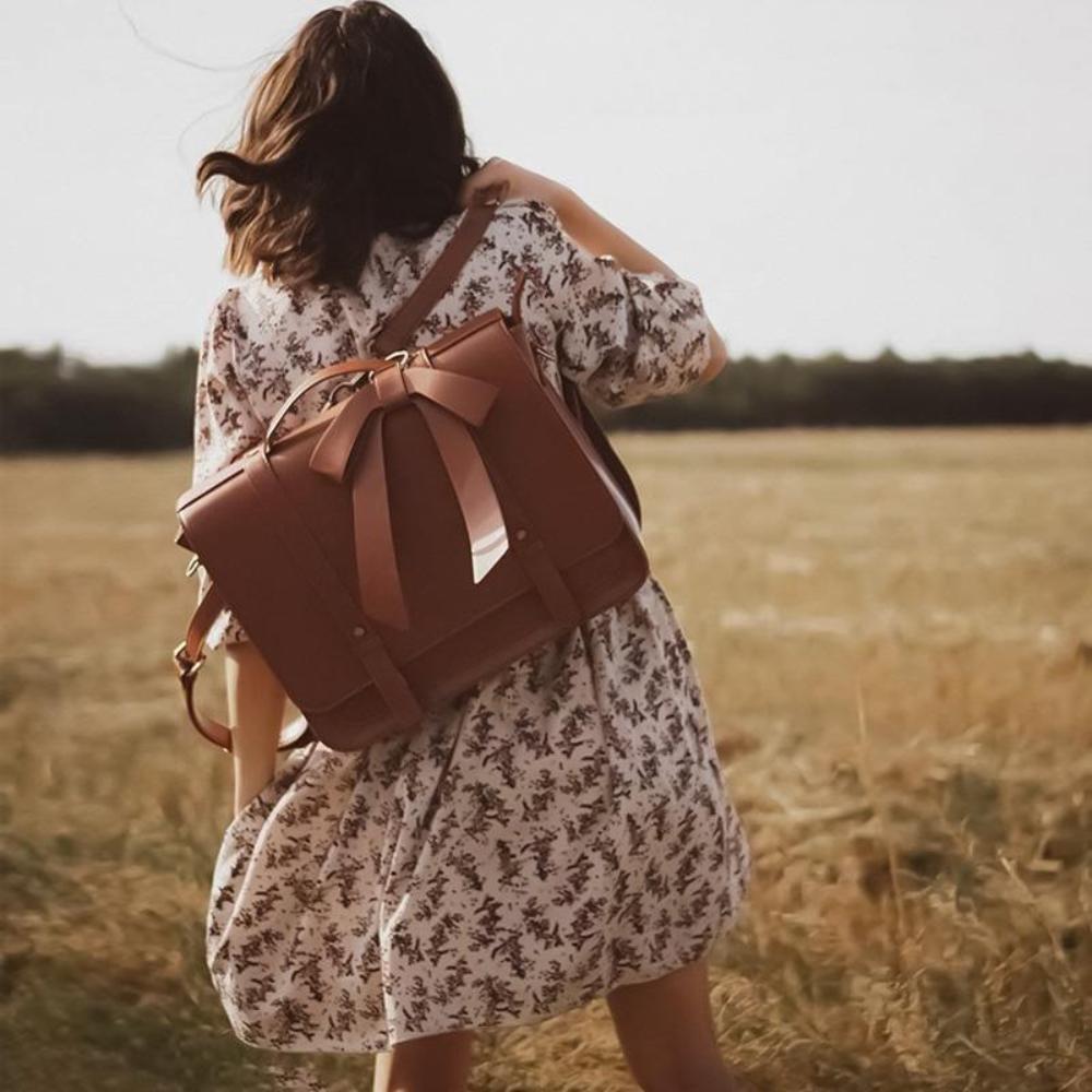 Knoten | Sac Retro Twist în Bleu-Rose
