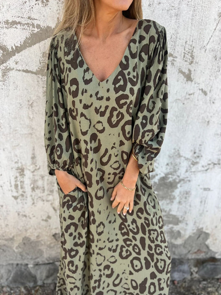 Fiona | Rochie lungă imprimată