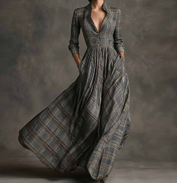 Laila | Rochie cu carouri chic
