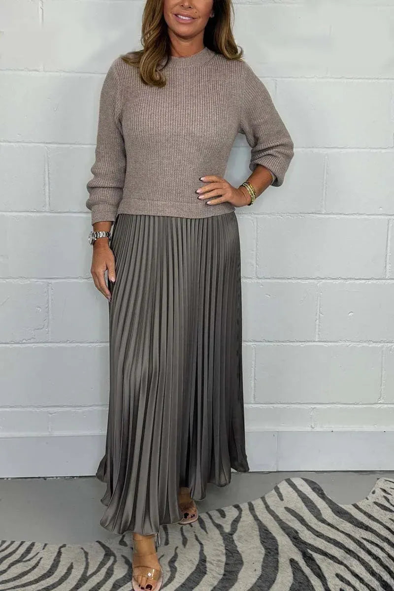Maeve | Rochie Maxi Plisată
