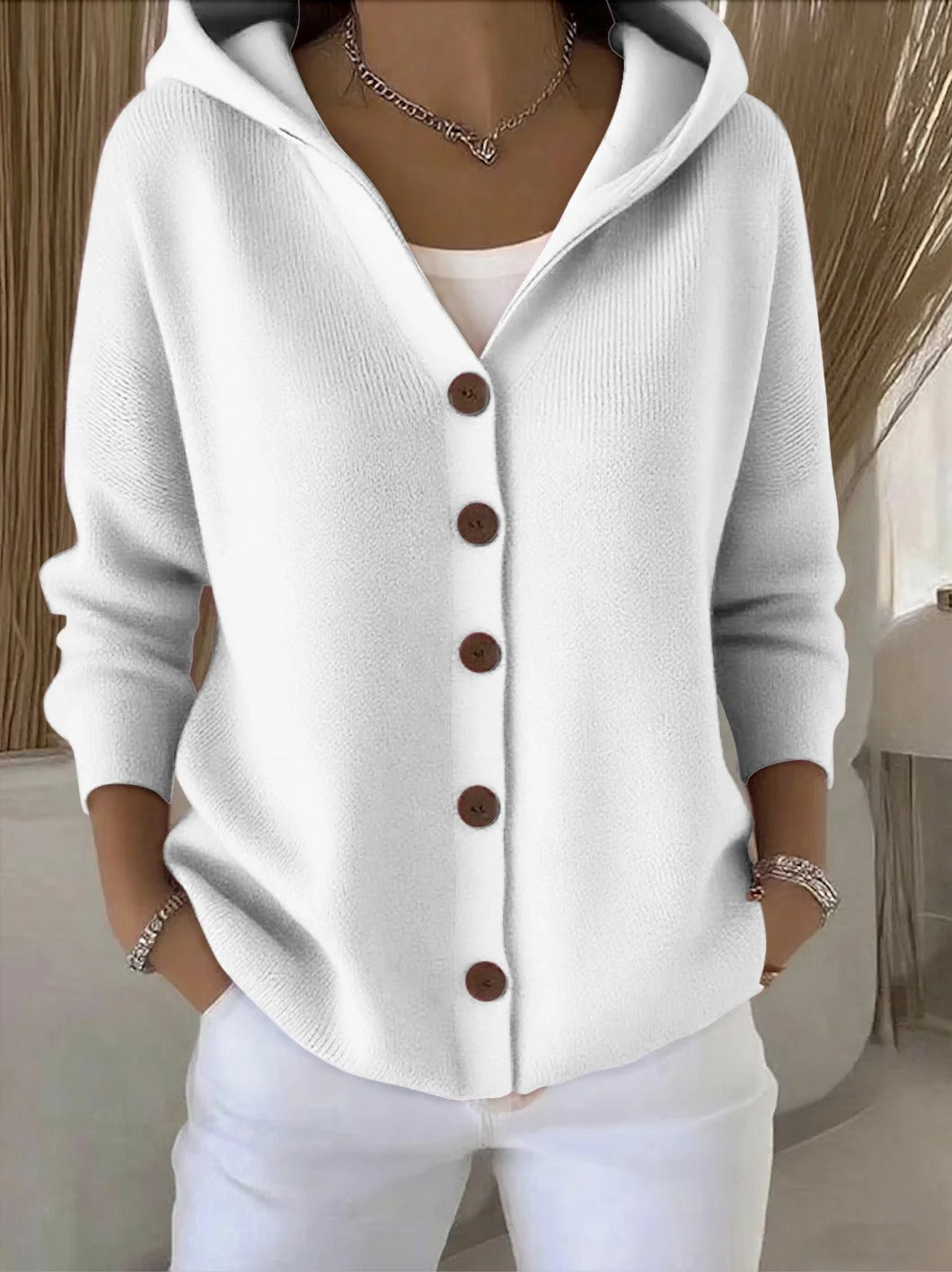 Fleur | Cardigan moale cu glugă