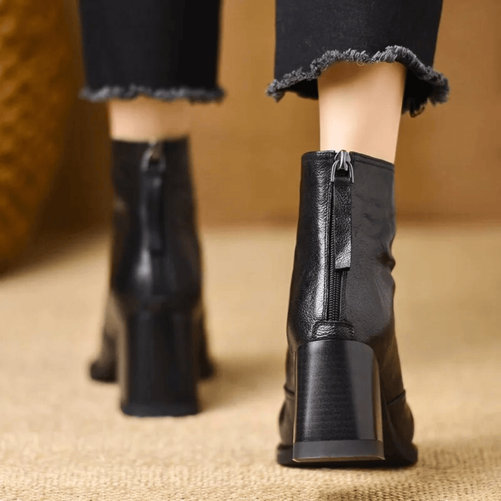 Claudia | Botine de Lux cu Toc Mediu