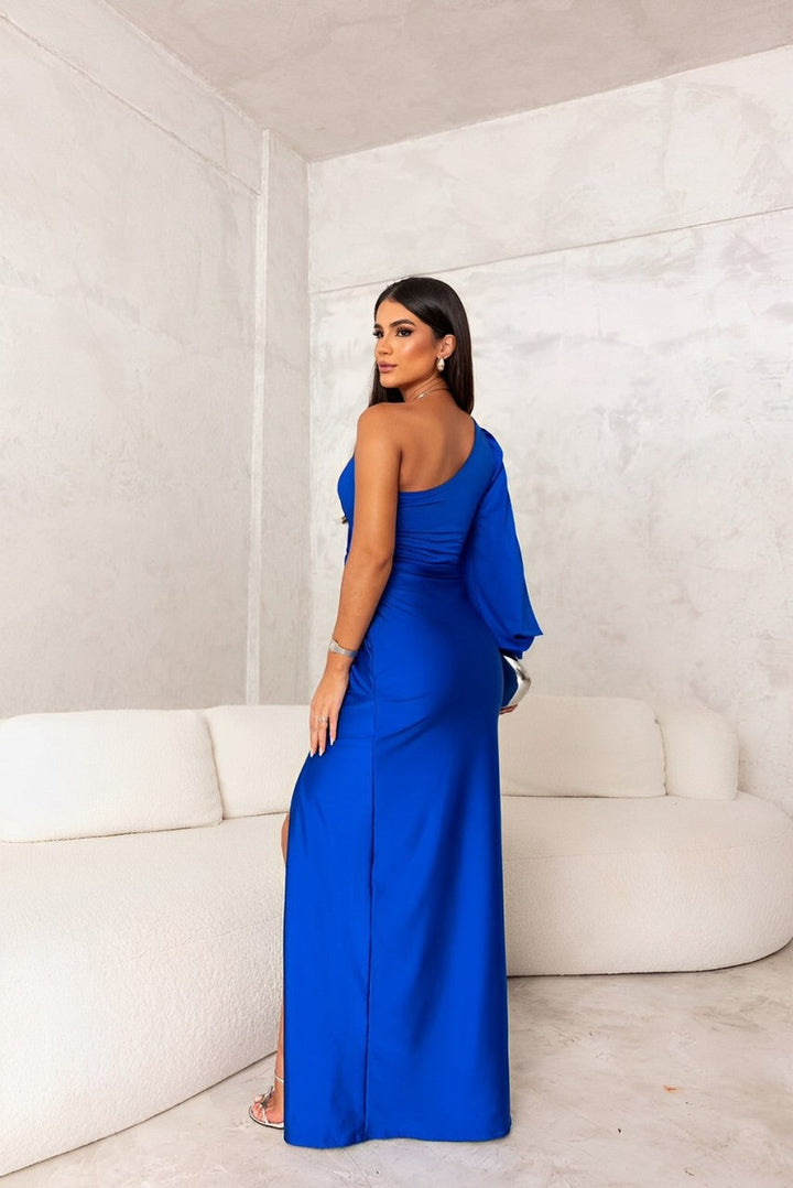Yolina | Rochie din Satin cu Un Umăr